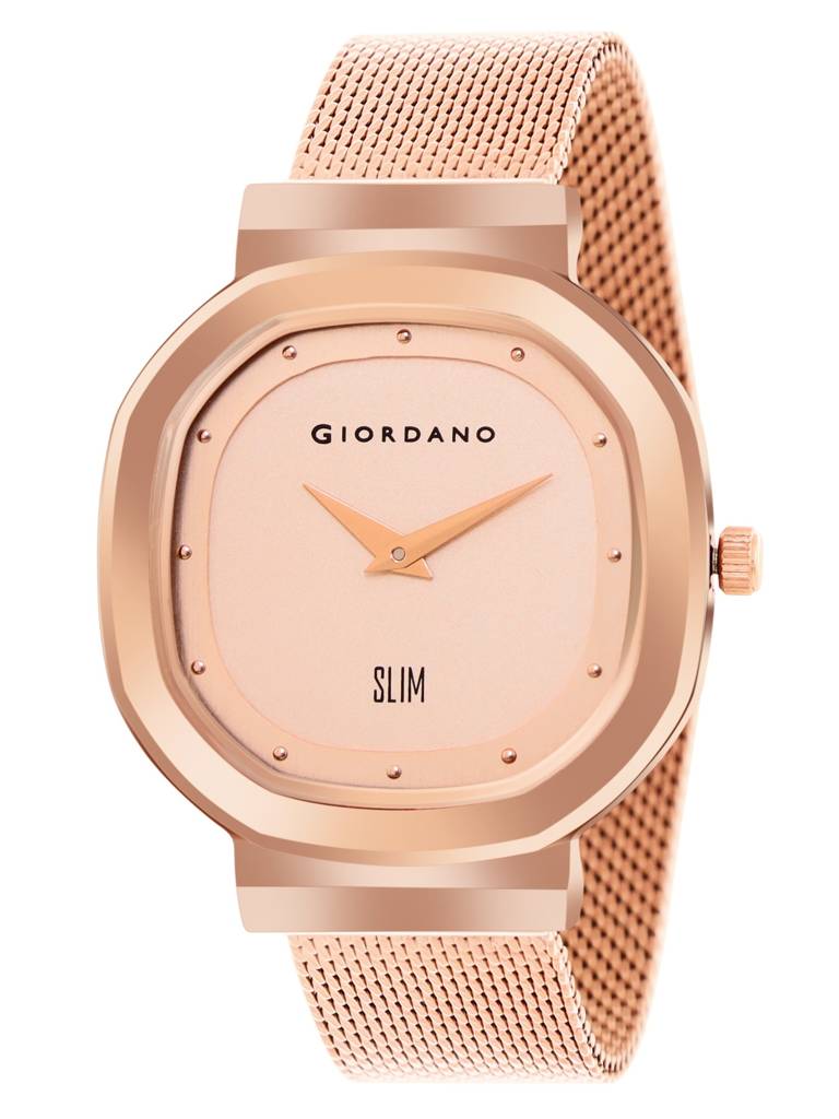 Analog Wrist Watch For Women Stylish Metal Strap With Water Resistant 3 Hand Mechanism For Girls & Ladies To Com : GD-60014-11