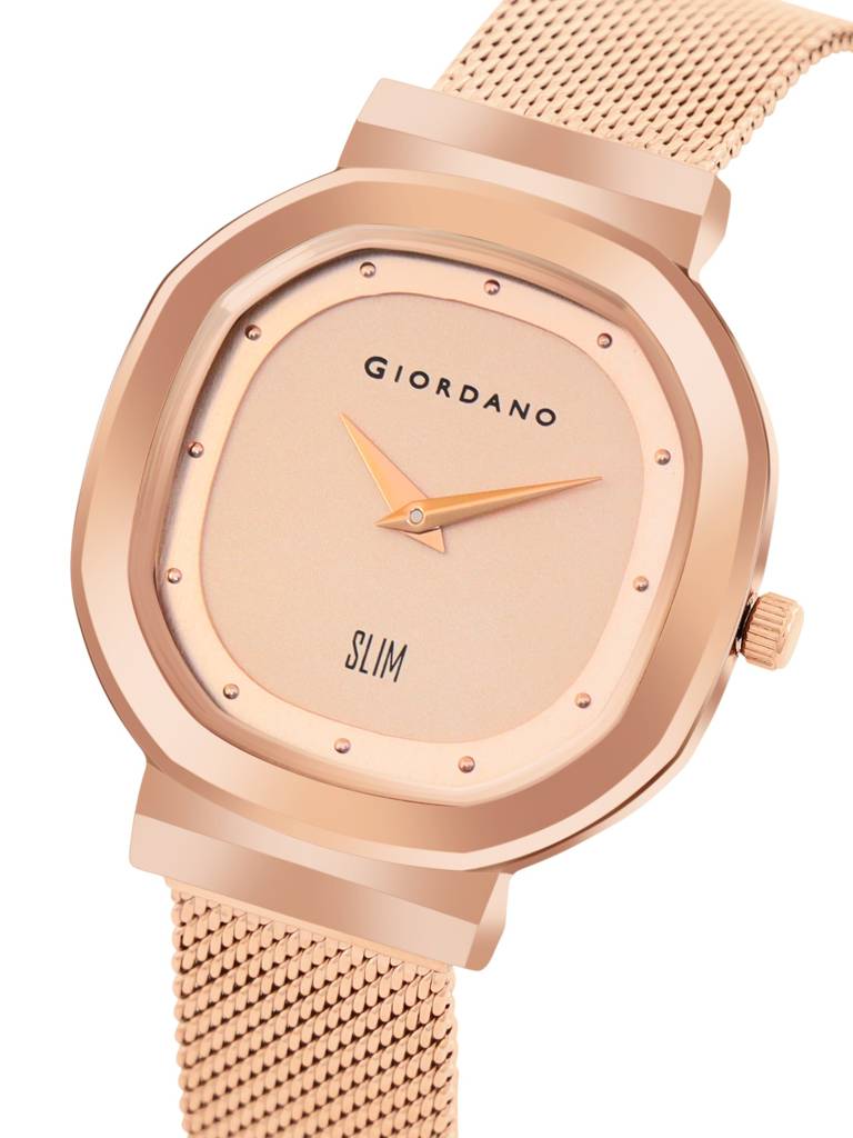 Analog Wrist Watch For Women Stylish Metal Strap With Water Resistant 3 Hand Mechanism For Girls & Ladies To Com : GD-60014-11