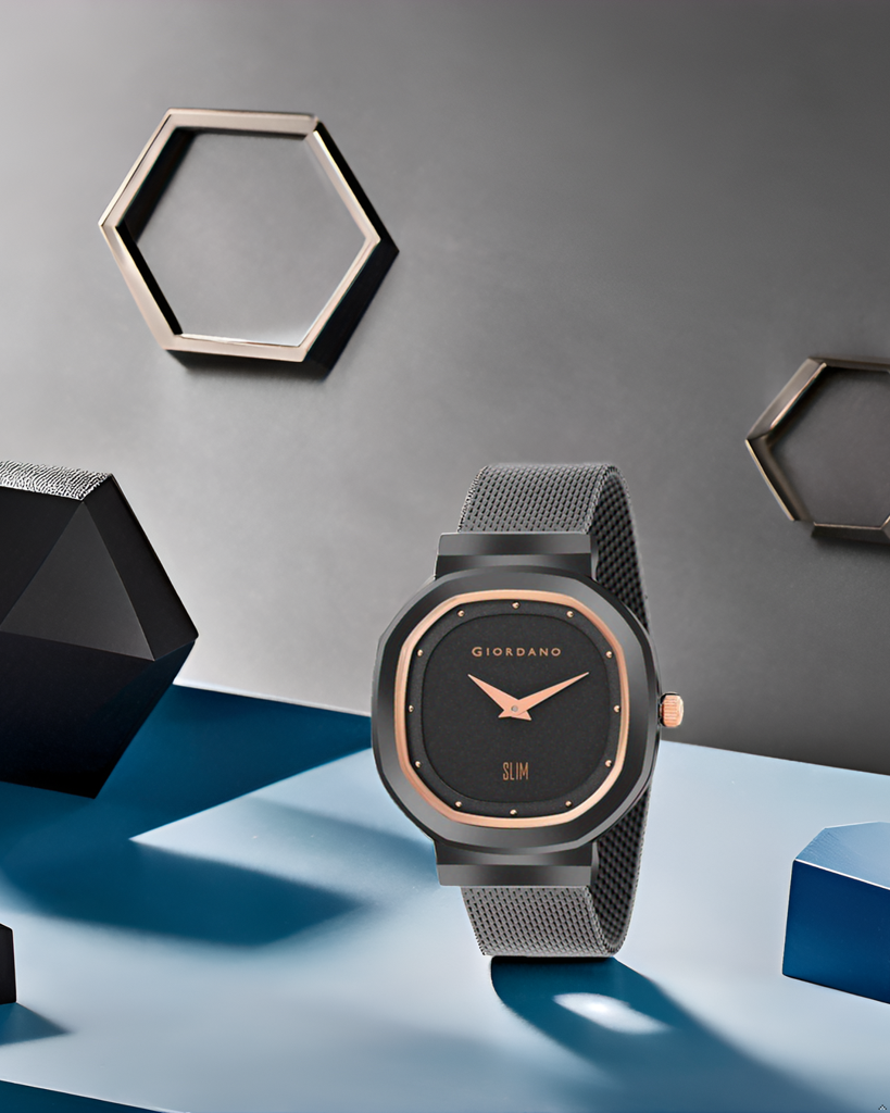 Analog Wrist Watch For Women Stylish Metal Strap With Water Resistant 3 Hand Mechanism For Girls & Ladies To Com : GD-60014-22