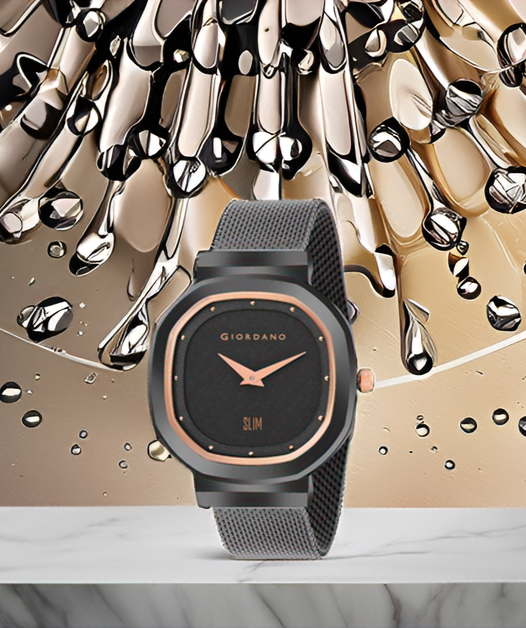 Analog Wrist Watch For Women Stylish Metal Strap With Water Resistant 3 Hand Mechanism For Girls & Ladies To Com : GD-60014-22
