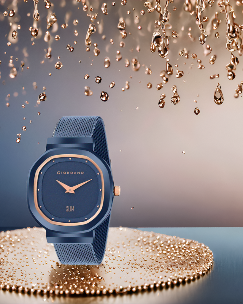 Analog Wrist Watch For Women Stylish Metal Strap With Water Resistant 3 Hand Mechanism For Girls & Ladies To Com : GD-60014-33