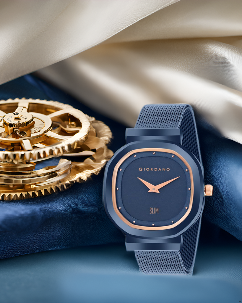 Analog Wrist Watch For Women Stylish Metal Strap With Water Resistant 3 Hand Mechanism For Girls & Ladies To Com : GD-60014-33