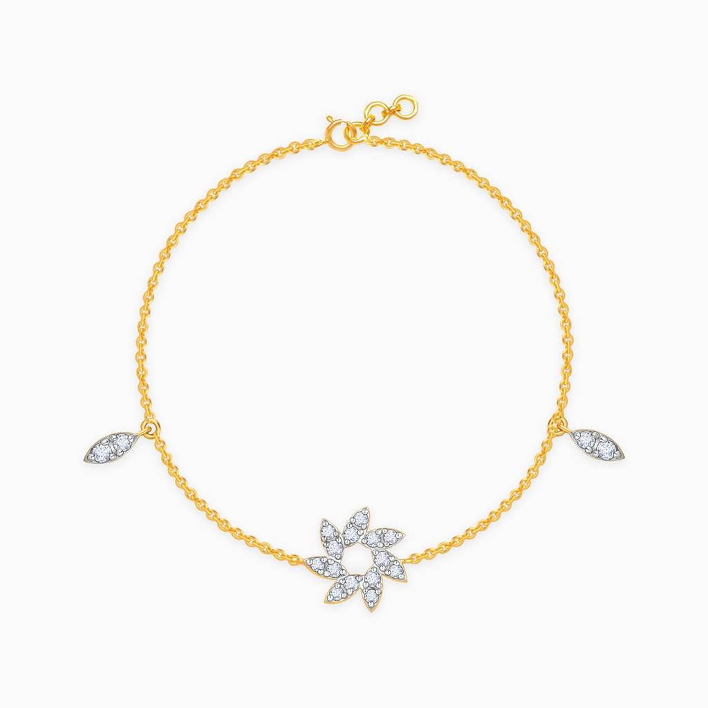 18K Gold Belezza Diamond Bracelet|With Certificate Of Authenticity & Bis-Hallmarked Gold Jewellery : GDLBR040