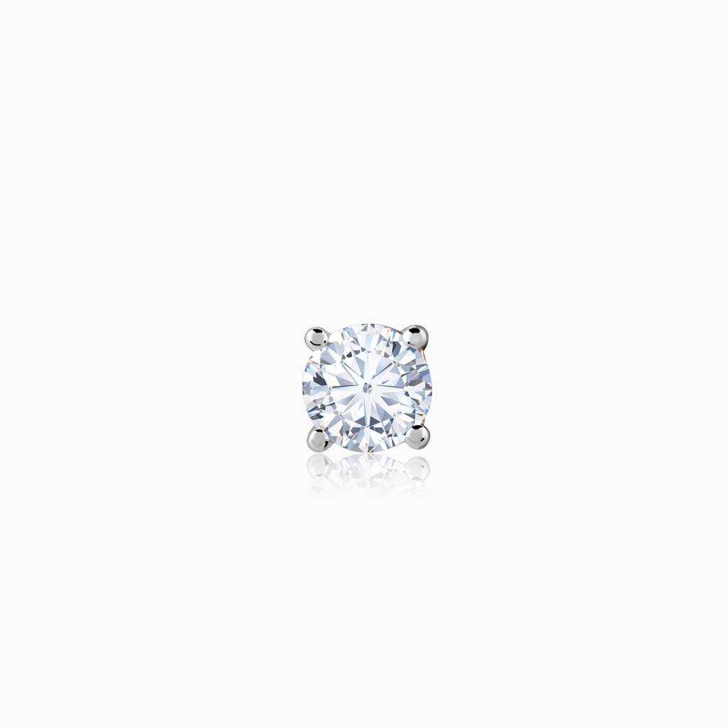 18K Rose Gold Minimal Lab Grown Diamond Nose Pin|With Certificate Of Authenticity & Bis-Hallmarked Gold Jewellery : GDLNP0149