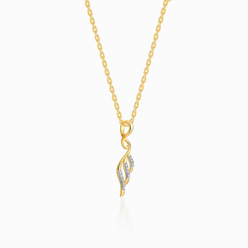 18K Gold Creative Peacock Diamond Pendant|With Certificate Of Authenticity & Bis-Hallmarked Gold Jewellery : GDLPD0379