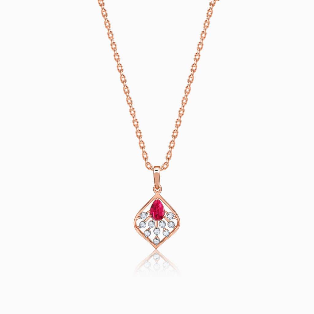 18K Gold Lilianth Lab Grown Diamond Pendant|With Certificate Of Authenticity & Bis-Hallmarked Gold Jewellery : GDLPD0462