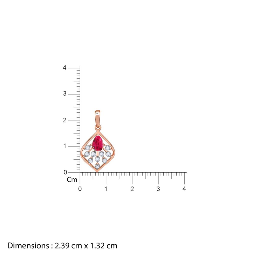 18K Gold Lilianth Lab Grown Diamond Pendant|With Certificate Of Authenticity & Bis-Hallmarked Gold Jewellery : GDLPD0462