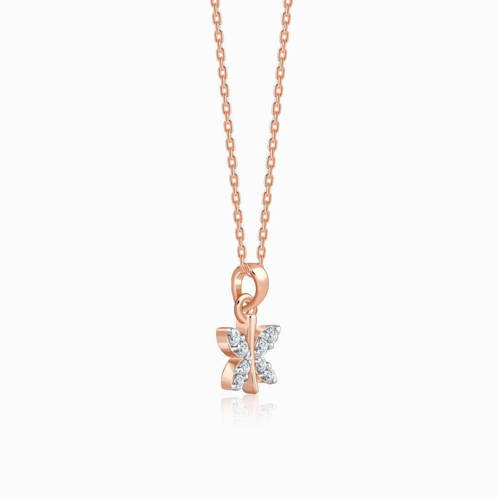 18K Rose Gold Evolve Lab Grown Diamond Pendant|With Certificate Of Authenticity & Bis-Hallmarked Gold Jewellery : GDLPD0546