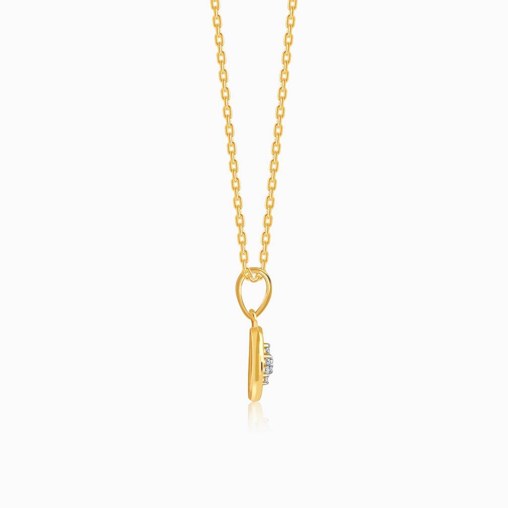 14K Gold Aurora Spark Lab Grown Diamond Pendant|With Certificate Of Authenticity & Bis-Hallmarked Gold Jewellery : GDLPD0725