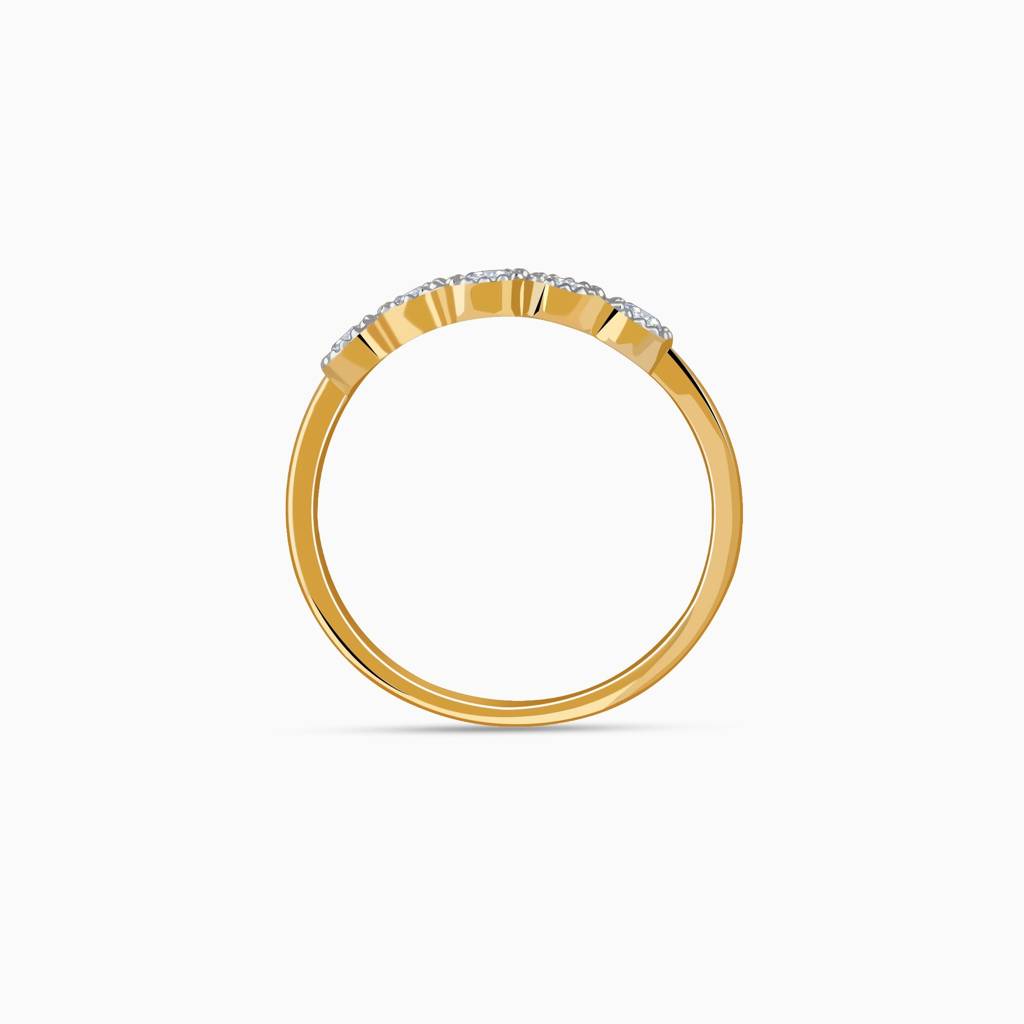 9K Gold Classic Bezel Lab Grown Diamond Ring|With Certificate Of Authenticity & Bis-Hallmarked Gold Jewellery : GDLR01288