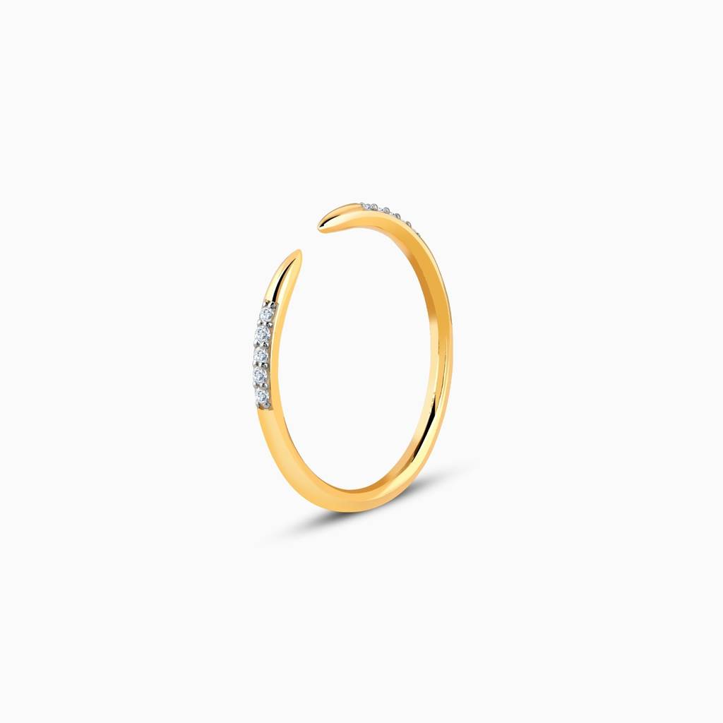 14K Gold Serene Diamond Ring|With Certificate Of Authenticity & Bis-Hallmarked Gold Jewellery : GDLR0453