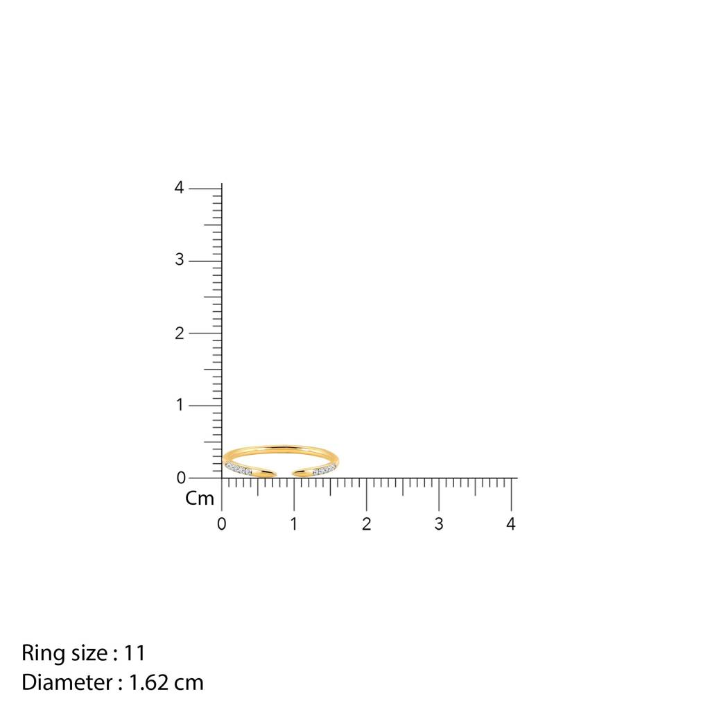 14K Gold Serene Diamond Ring|With Certificate Of Authenticity & Bis-Hallmarked Gold Jewellery : GDLR0453
