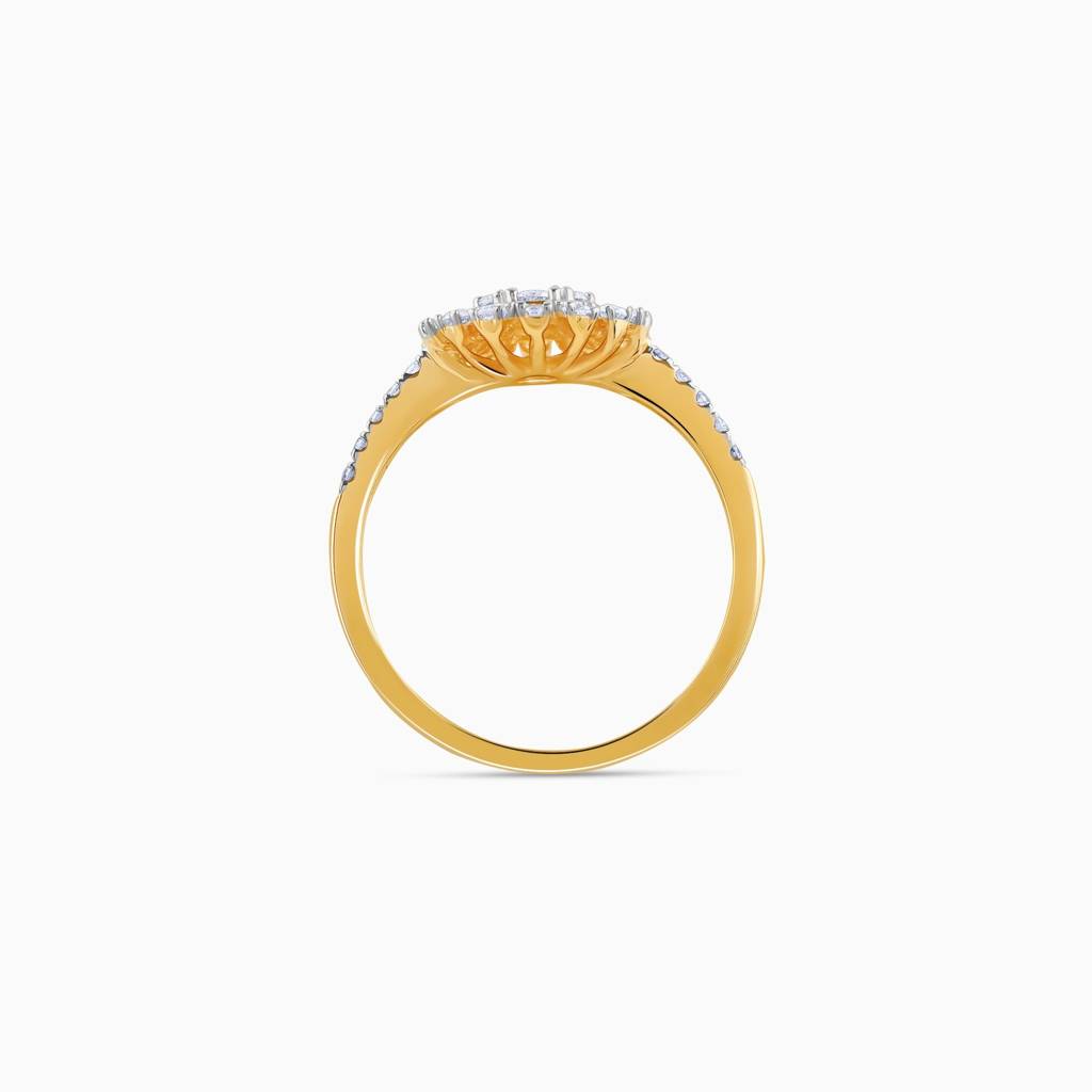 18K Gold Fiore Bloom Diamond Ring|With Certificate Of Authenticity & Bis-Hallmarked Gold Jewellery : GDLR0486