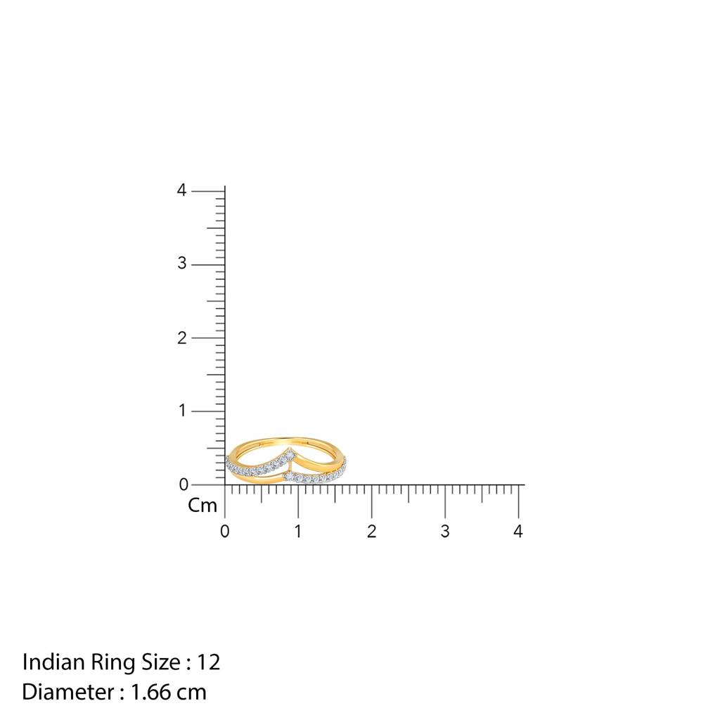 14K Gold Vividia Lab Grown Diamond Ring|With Certificate Of Authenticity & Bis-Hallmarked Gold Jewellery : GDLR0635