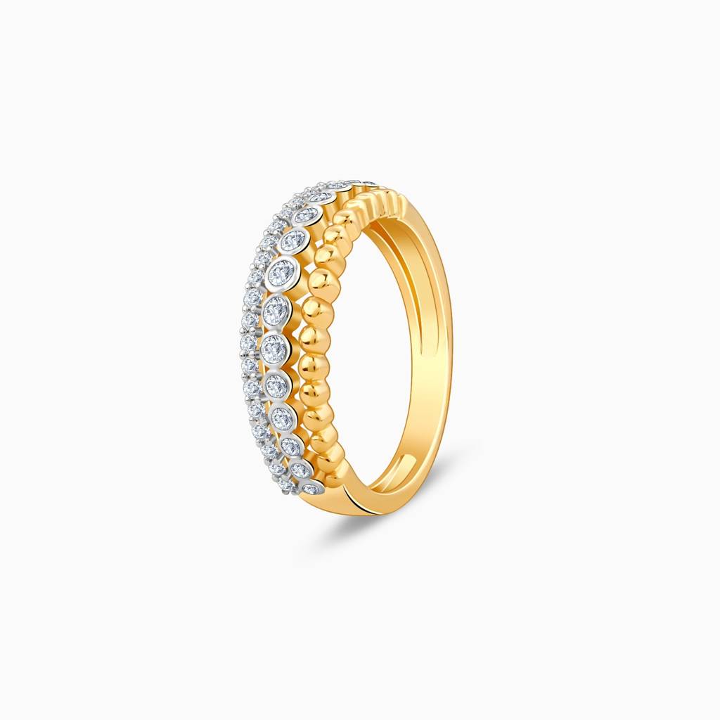 18K Gold Forever Glint Lab Grown Diamond Ring|With Certificate Of Authenticity & Bis-Hallmarked Gold Jewellery : GDLR0668