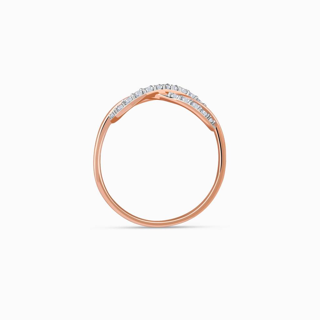 14K Rose Gold Eternal Loop Lab Grown Diamond Ring|With Certificate Of ...