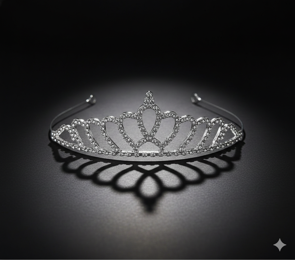 Silver Crystal Tiara For Women, Elegant Rhinestone Flower Crown Headband For Brides, Weddings, Prom & Pageants : M4SK-QWEEN