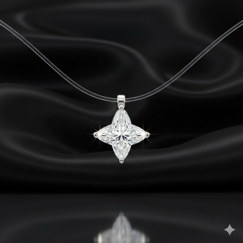 Starlit Lilium – 925 Silver Pendant : N001