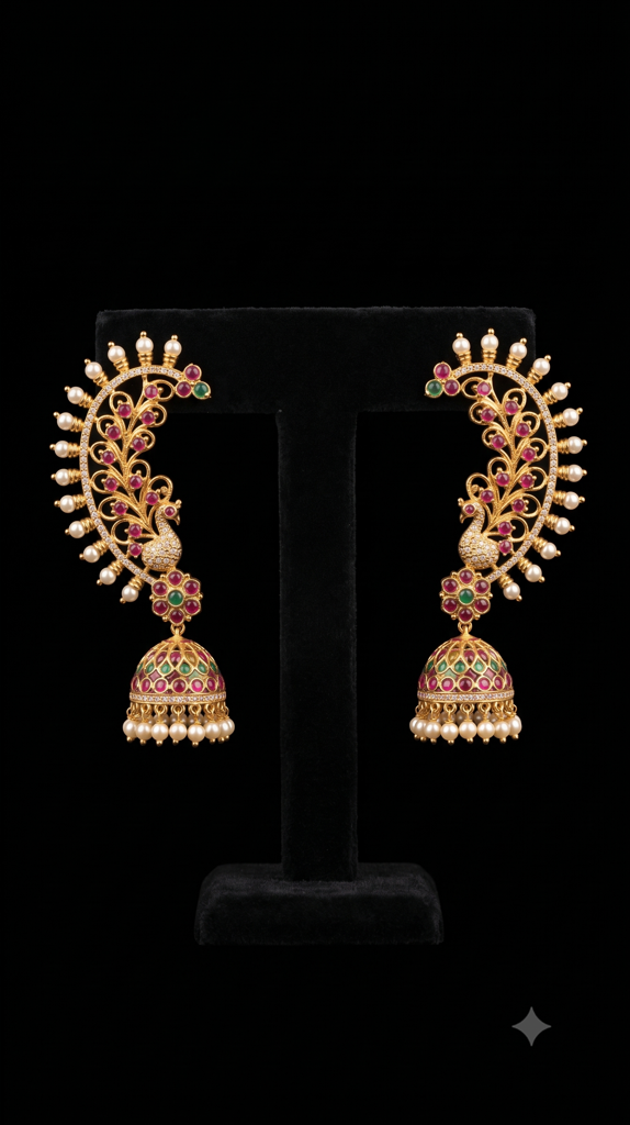 Gold-Plated Pearl Border Kaan Chain Jewelry : VCEC007