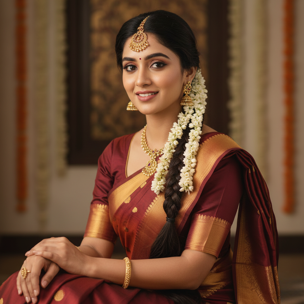 Luxury Temple Jewellery Maang Tikka | Wedding & Festive Gold Plated Look : N-704