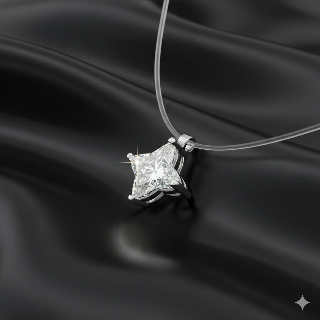 Starlit Lilium – 925 Silver Pendant : N001