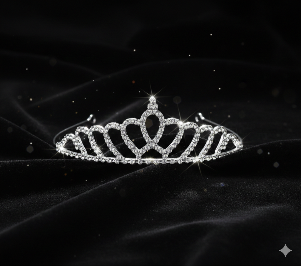 Silver Crystal Tiara For Women, Elegant Rhinestone Flower Crown Headband For Brides, Weddings, Prom & Pageants : M4SK-QWEEN