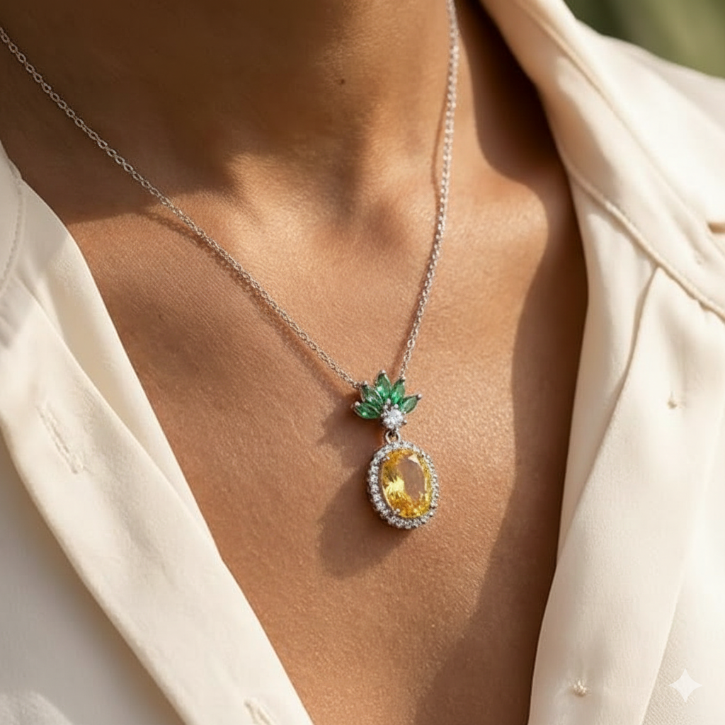 Pineapple Necklace For Women | Pendant Jewellery : 1510813534