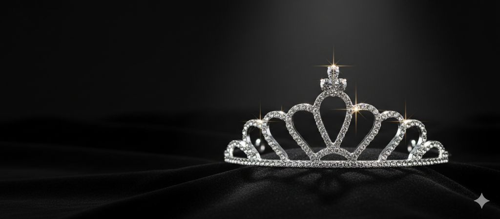 Silver Crystal Tiara For Women, Elegant Rhinestone Flower Crown Headband For Brides, Weddings, Prom & Pageants : M4SK-QWEEN