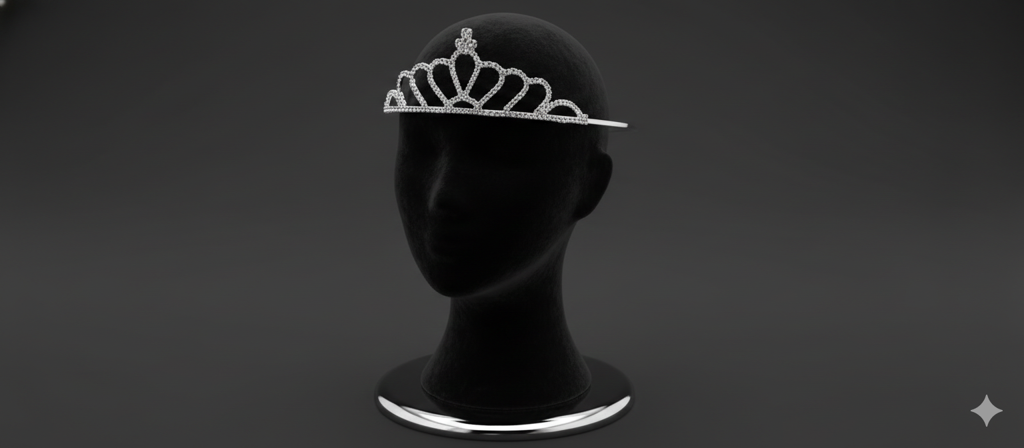 Silver Crystal Tiara For Women, Elegant Rhinestone Flower Crown Headband For Brides, Weddings, Prom & Pageants : M4SK-QWEEN