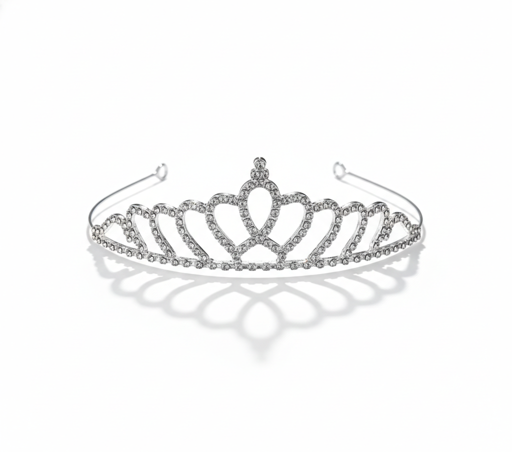 Silver Crystal Tiara For Women, Elegant Rhinestone Flower Crown Headband For Brides, Weddings, Prom & Pageants : M4SK-QWEEN