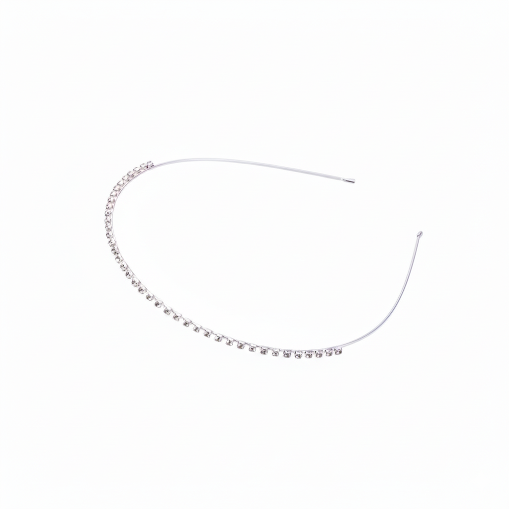 Set Of 3 Silver Crystal Bridal Headbands For Women Rhinestone Wedding Tiara Hair Bands Elegant Party Wear Multi L : M4SK-SET-3