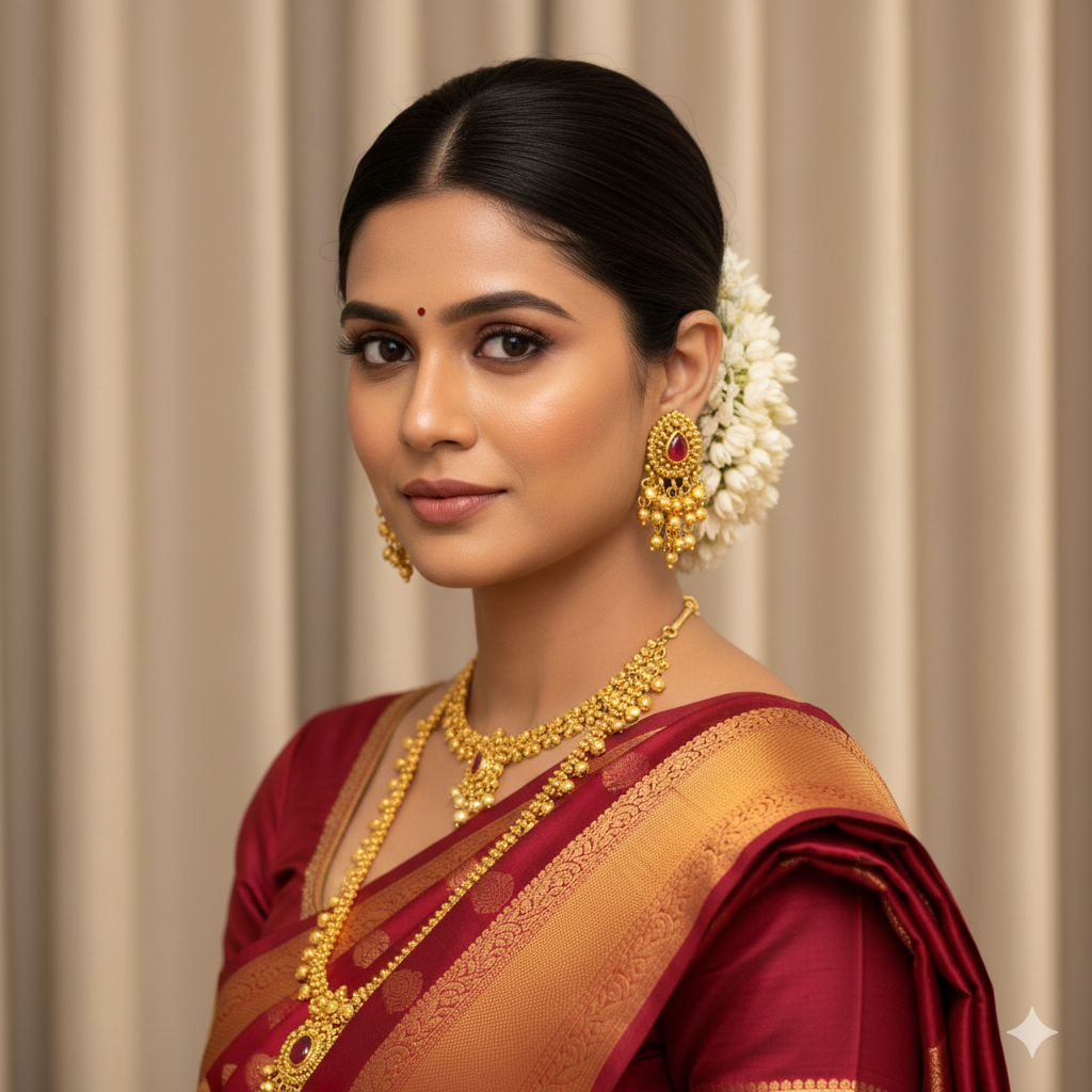Heritage Temple Jewellery Drop Earrings | Premium Gold Plated : R-2153