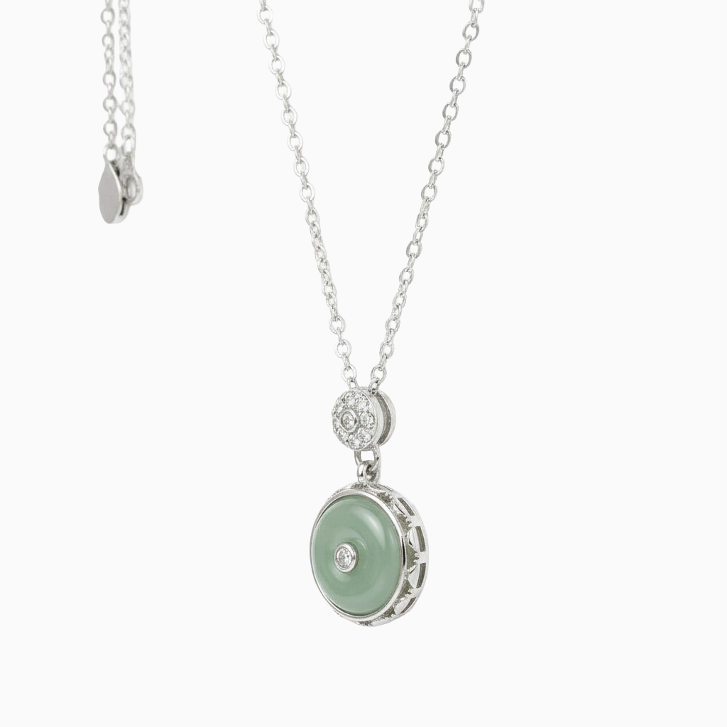 Single Diamond Necklace For Women | Classic Solitaire Crystal Pendant Jewellery : 8828903044