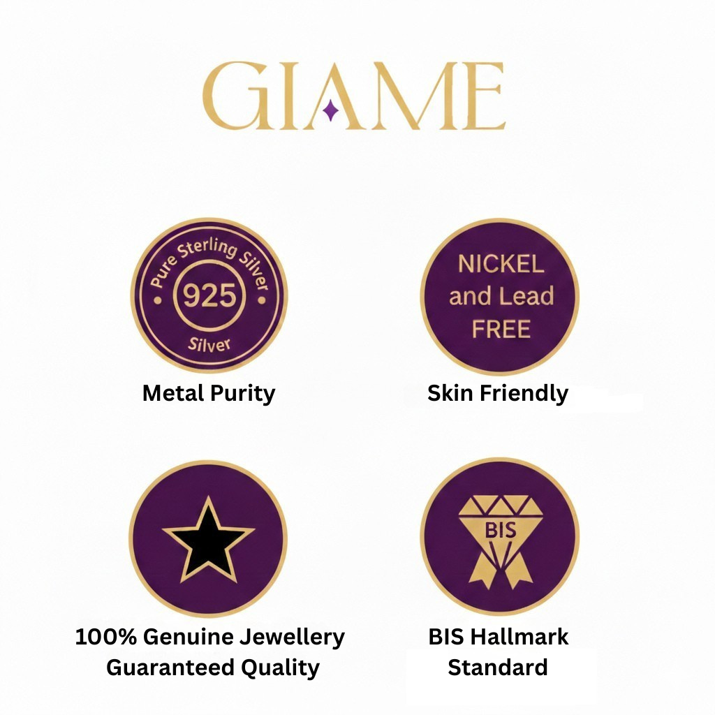 925 Sterling Silver Blue Glitter Lips Stud Earrings Jewellery For Women And Girls : AG0202-219-3