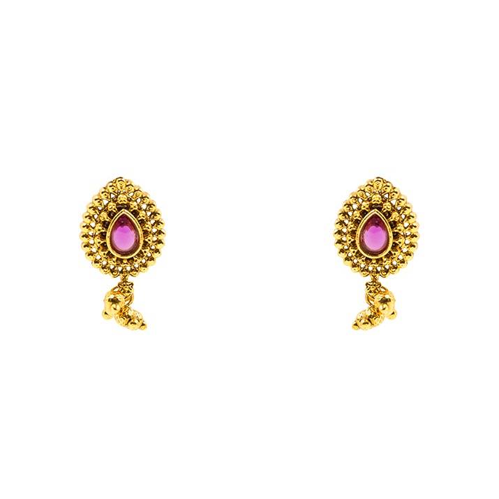 Classic Temple Jewellery Short Necklace Set | South Indian Bridal : K-1770