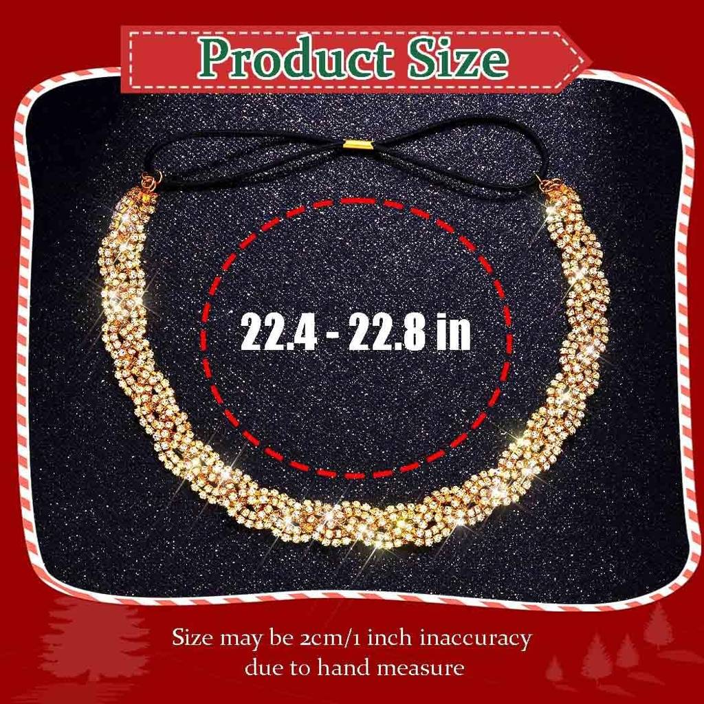 Women’S Bohemian Rhinestone Forehead Headband - Gold Crystal Bridal Head Chain Hair Jewelry For Festivals, Wedd : M4SK-CT-GOLD