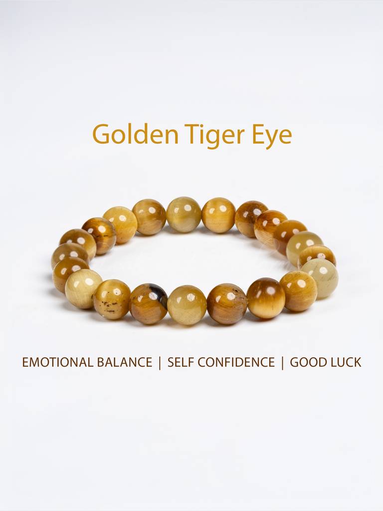 Golden Tiger Eye Bracelet : LAABL122-65-S