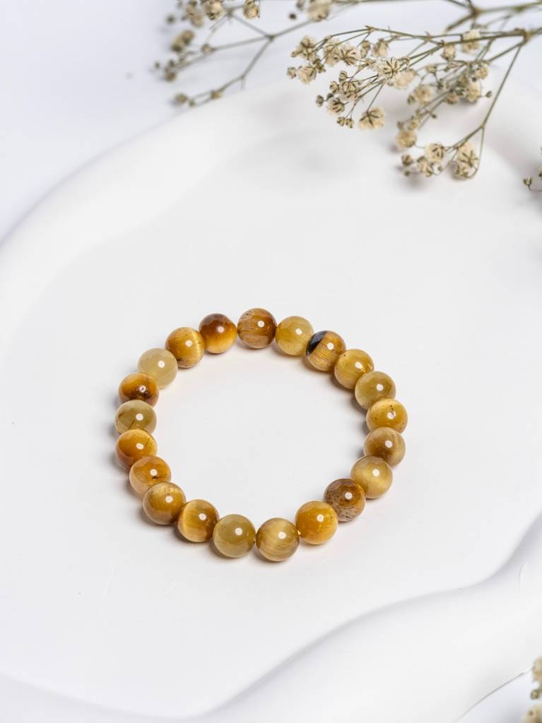Golden Tiger Eye Bracelet : LAABL122-65-S
