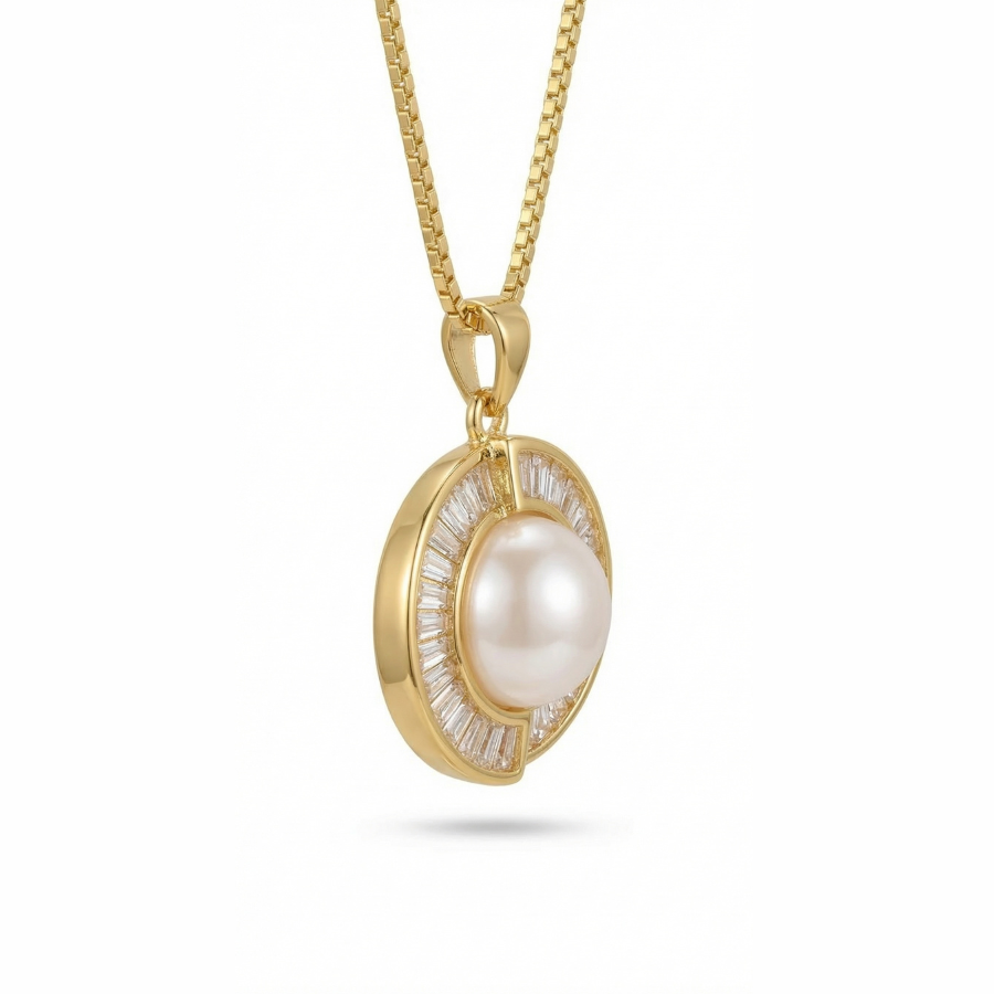 Modern Muse Necklace For Women | Contemporary Minimal Pendant Jewellery : 653704609
