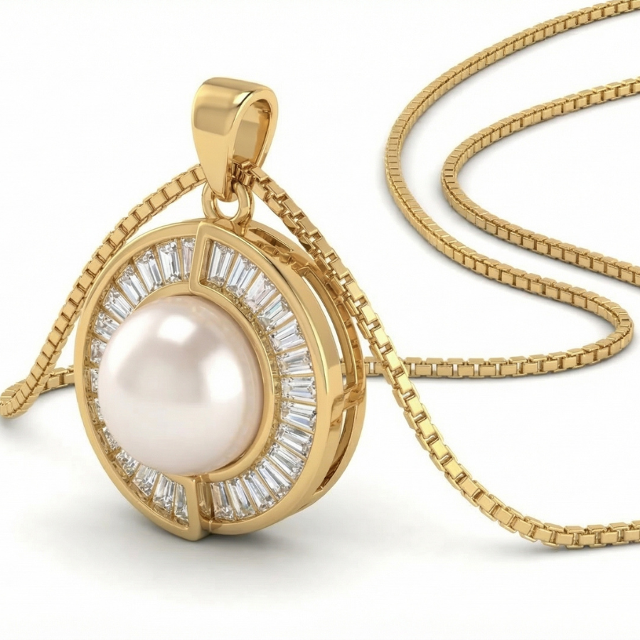 Modern Muse Necklace For Women | Contemporary Minimal Pendant Jewellery : 653704609