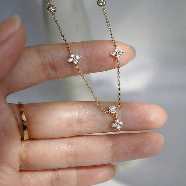 Brd Jewelry 925 Sterling Silver 18K Gold Plated Minimalist Necklace For Women And Girls : B0CNRBNNKX