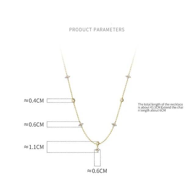 Brd Jewelry 925 Sterling Silver 18K Gold Plated Minimalist Necklace For Women And Girls : B0CNRBNNKX