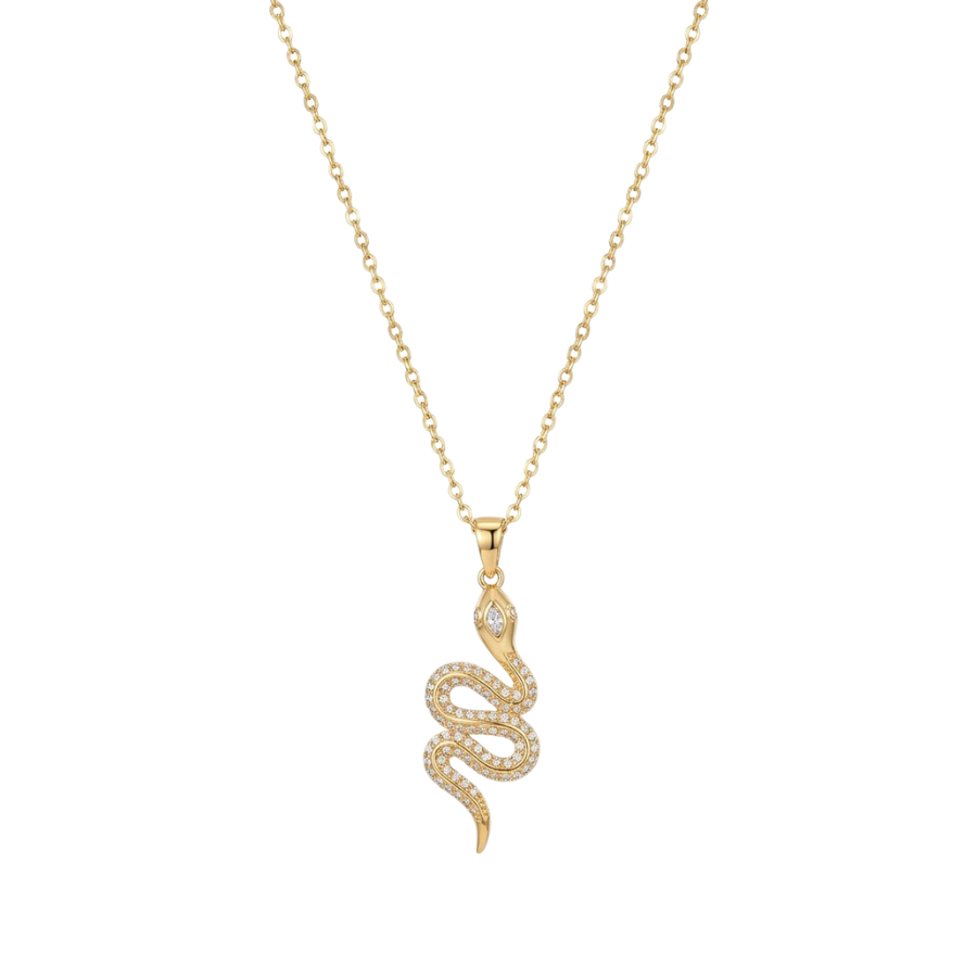 Single Snake Necklace For Women | Minimal Bar Style Pendant Jewellery : 1101178590