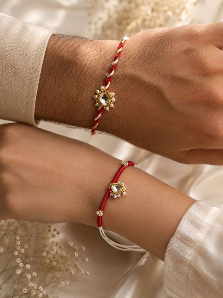 Eternz Certified Jewellery - ABDESIGNSBhaiya Bhabhi Rakhi Set