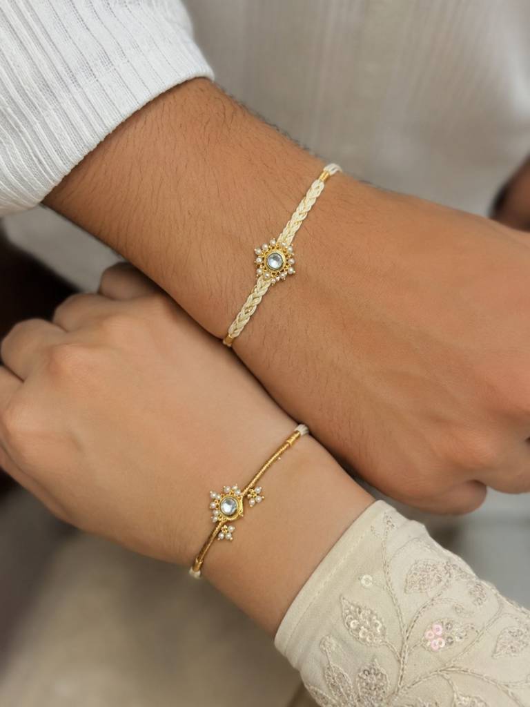 Eternz Certified Jewellery - ABDESIGNSBhaiya Bhabhi Rakhi Set
