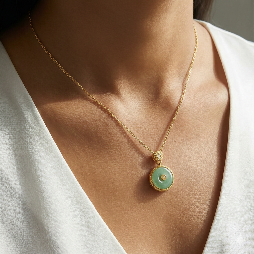 Single Diamond Necklace For Women | Classic Solitaire Crystal Pendant Jewellery : 3920600401
