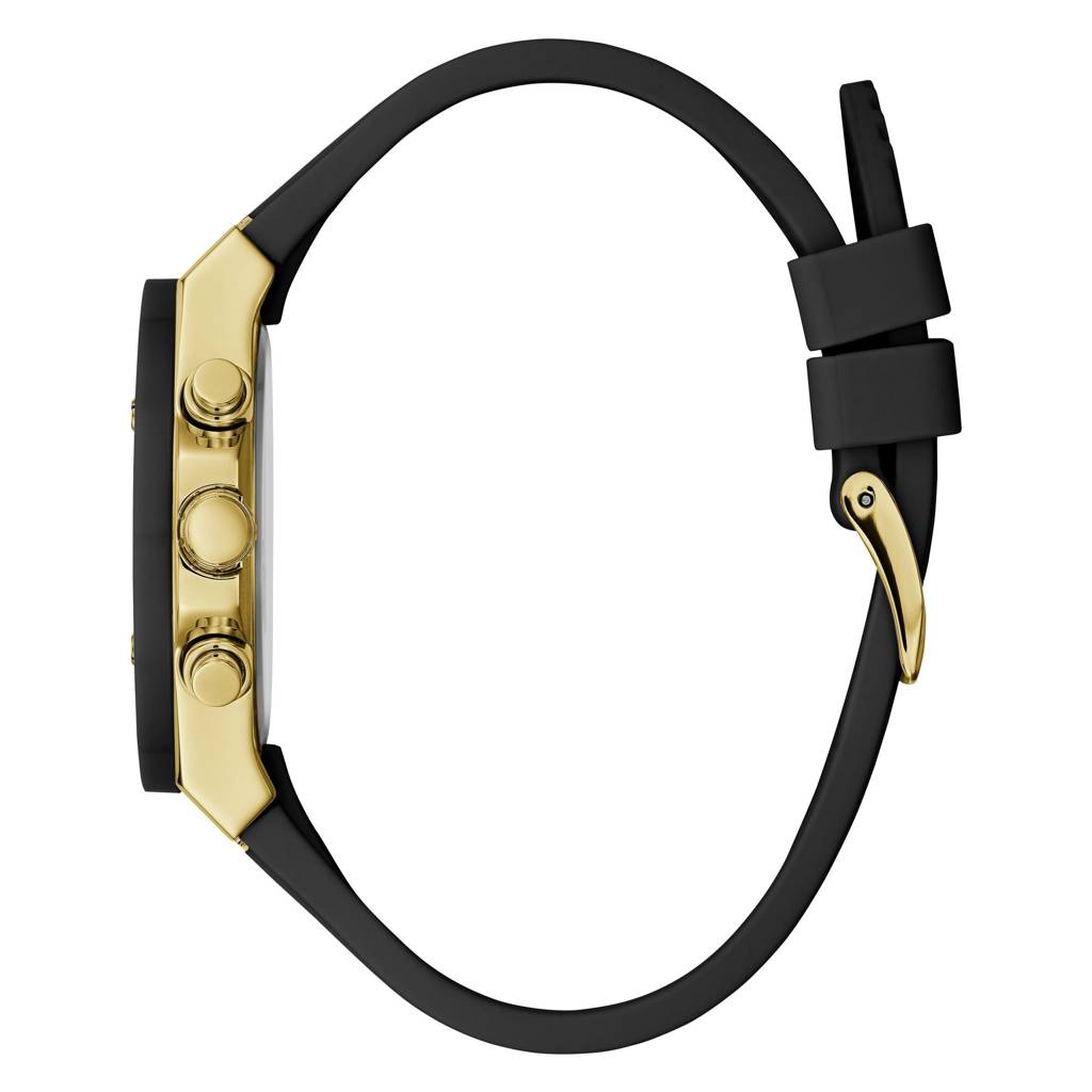 Guess Round 39Mm Champagne Dial Analog Women Watch - Gw0030L2 : GW0030L2