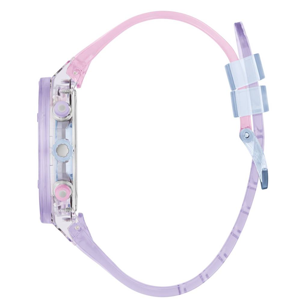 Guess Round 39Mm Blue Dial Analog Women Watch - Gw0438L6 : GW0438L6