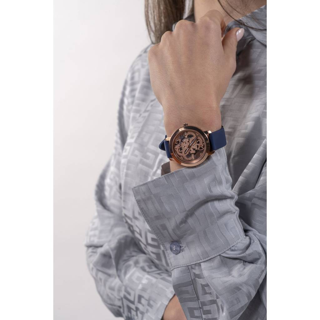 Guess Round 37Mm Rose Gold Dial Analog Women Watch - Gw0452L1 : GW0452L1