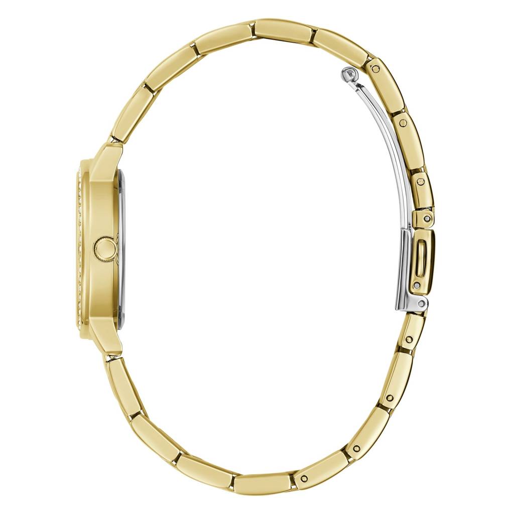 Guess Round 28Mm White Dial Analog Women Watch - Gw0468L2 : GW0468L2